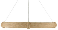 Currey and Company - 9000-0805 - 12 Light Chandelier - Portmeirion Collection - Satin Black/Abaca Rope