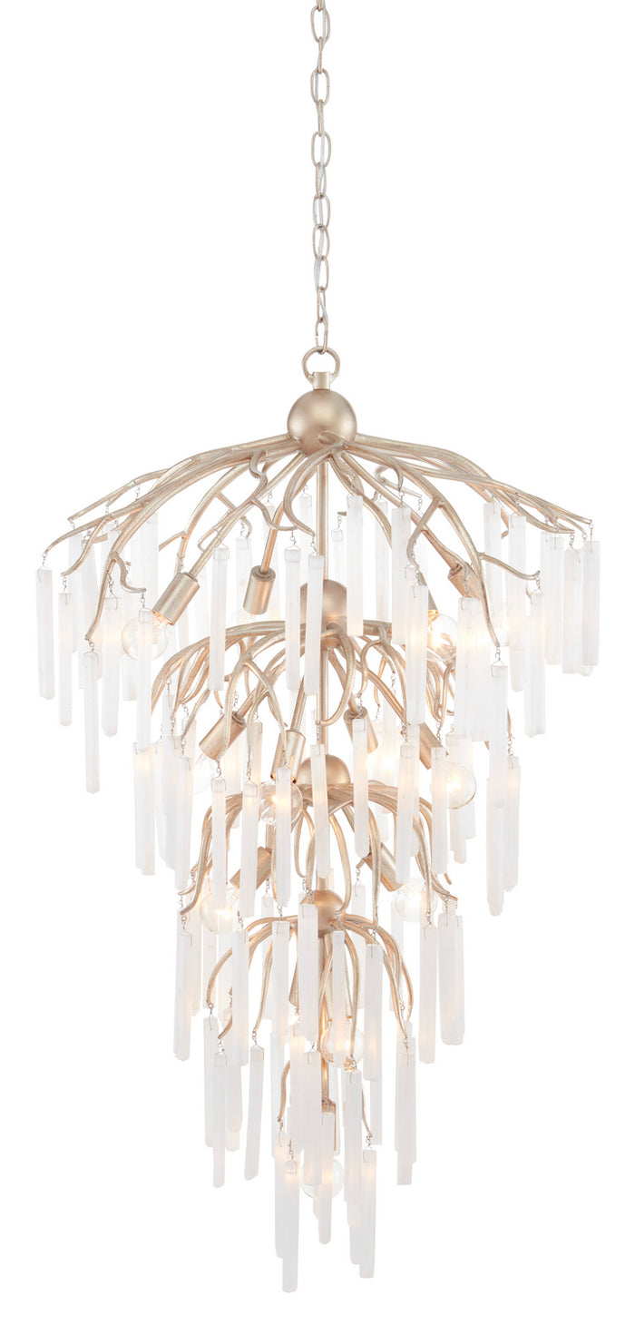 Currey and Company 13 Light Chandelier from the Quatervois collection in Champagne/Natural finish