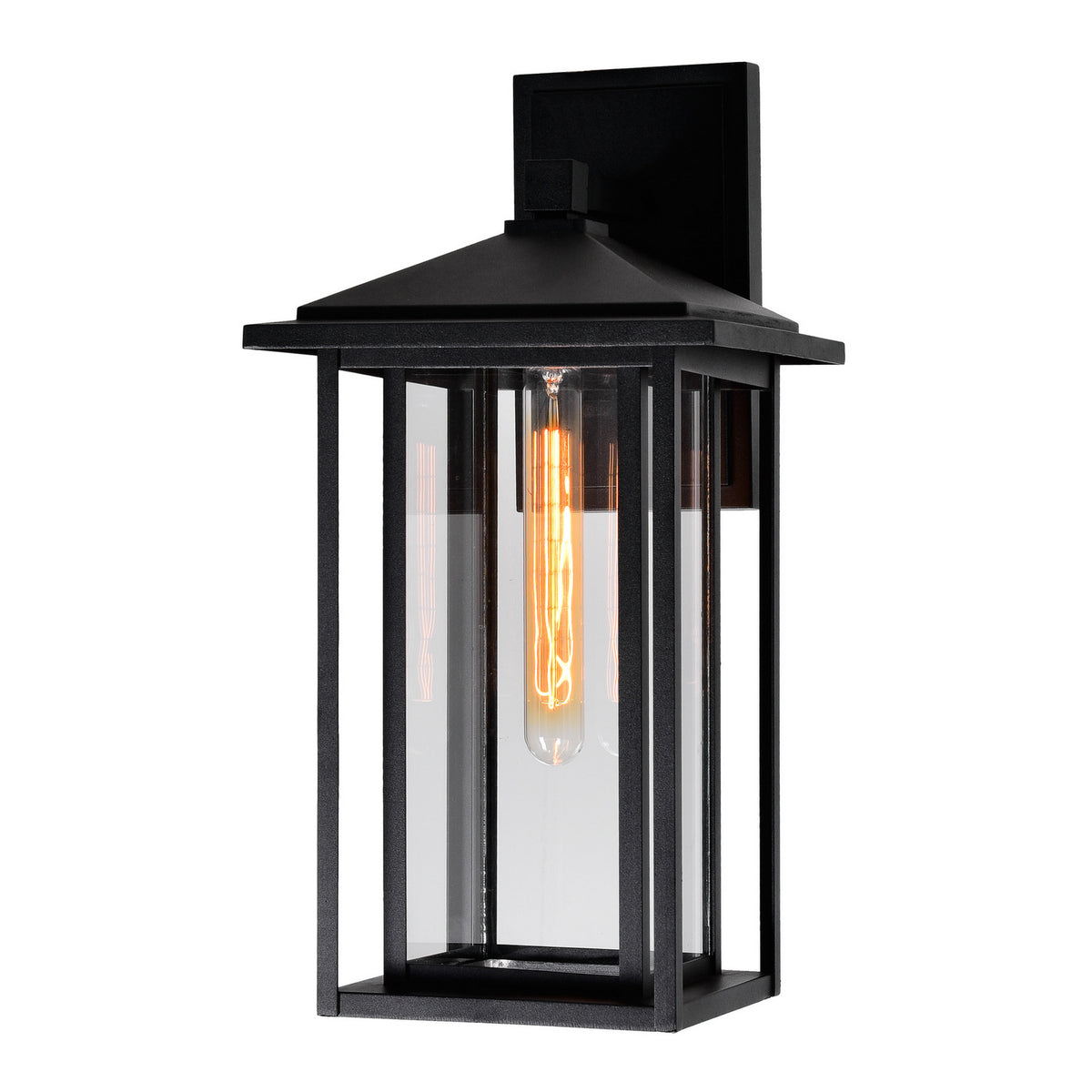 CWI Lighting - 0417W9-1-101 - One Light Outdoor Wall Mount - Crawford - Black