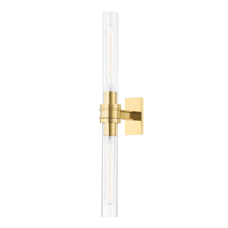 Hudson Valley - 1042-AGB - Two Light Bath Bracket - Oakfield - Aged Brass