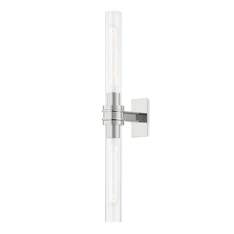 Hudson Valley - 1042-PN - Two Light Bath Bracket - Oakfield - Polished Nickel