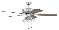Craftmade - P104BNK5-52DWGWN - 52" Ceiling Fan - Pro Plus 104 - Brushed Polished Nickel