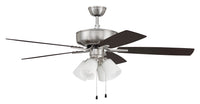 Craftmade - P114BNK5-52DWGWN - 52" Ceiling Fan - Pro Plus 114 - Brushed Polished Nickel