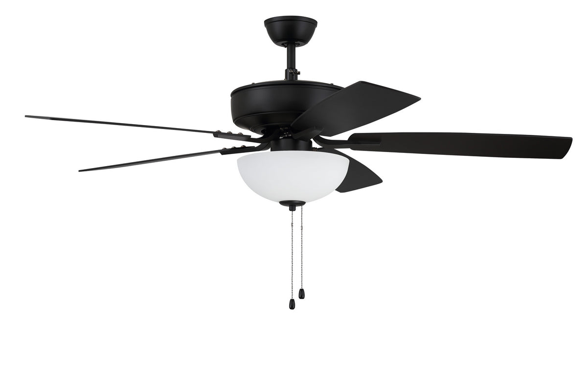 Craftmade - P211FB5-52FBGW - 52" Ceiling Fan - Pro Plus 211 - Flat Black