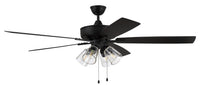 Craftmade - S104FB5-60FBGW - 60" Ceiling Fan - Super Pro 104 - Flat Black