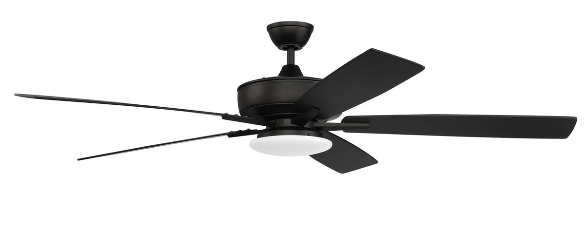 Craftmade - S112FB5-60FBGW - 60" Ceiling Fan - Super Pro 112 - Flat Black