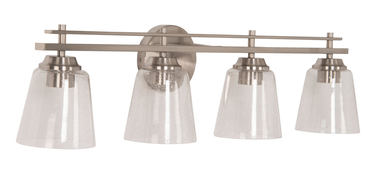 Craftmade - 19633BNK4 - Four Light Vanity - Drake - Brushed Polished Nickel
