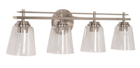 Craftmade - 19633BNK4 - Four Light Vanity - Drake - Brushed Polished Nickel