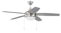 Craftmade - EPHA52BNK5-BNGW - 52" Ceiling Fan - Phaze Energy Star 5 - Brushed Polished Nickel