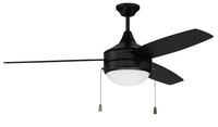 Craftmade - PHA52FB3 - 52" Ceiling Fan - Phaze 3 - Flat Black