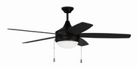 Craftmade - PHA52FB5 - 52" Ceiling Fan - Phaze 5 - Flat Black