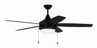 Craftmade - PHA52FB5 - 52" Ceiling Fan - Phaze 5 - Flat Black