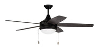 Craftmade - PHA52FB5 - 52" Ceiling Fan - Phaze 5 - Flat Black