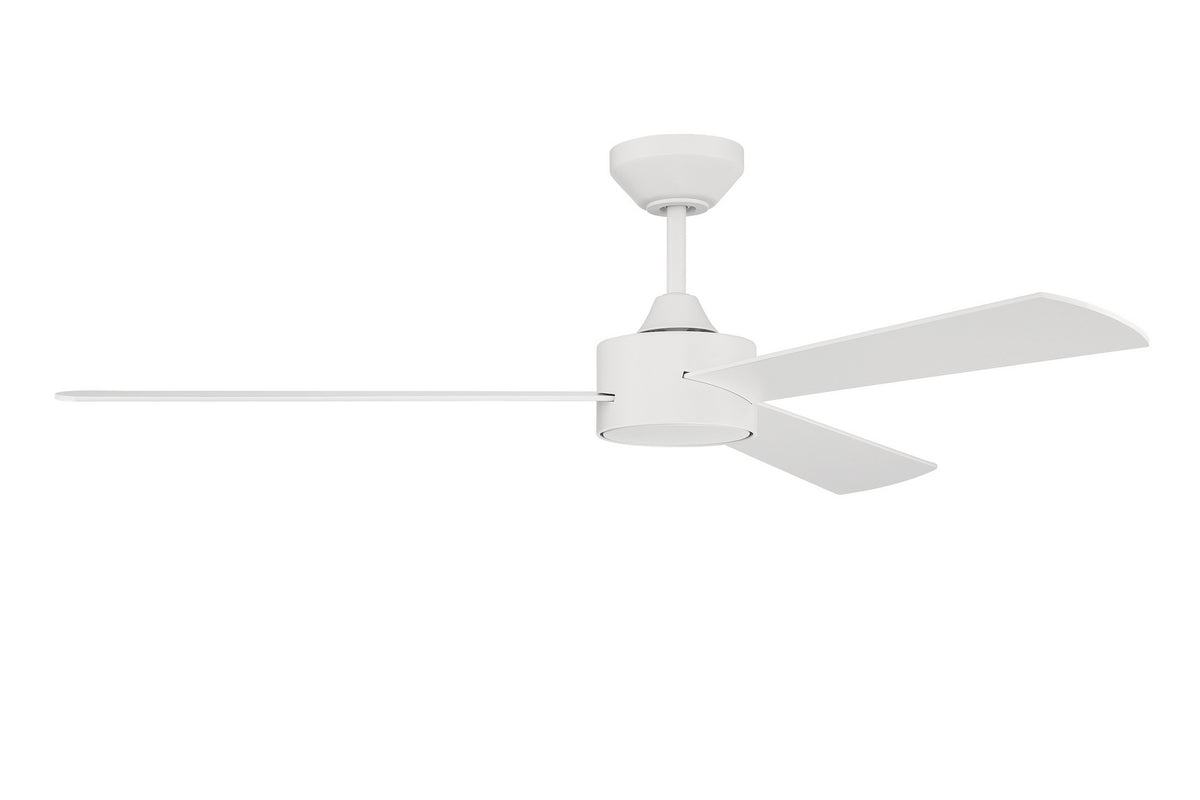 Craftmade - PRV52MWW3-NWF - 52" Ceiling Fan - Provision 52" In/Outdoor Fan no Wifi - Matte White