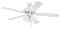 Craftmade - DCF52W5C1W - 52" Ceiling Fan - Decorator's Choice Bowl Light Kit - Matte White