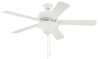Craftmade - DCF52W5C1W - 52" Ceiling Fan - Decorator's Choice Bowl Light Kit - Matte White
