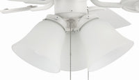 Craftmade - DCF52W5C3W - 52" Ceiling Fan - Decorator's Choice 3 Light Kit - Matte White