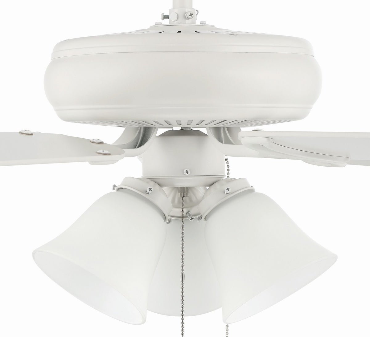 Craftmade - DCF52W5C3W - 52" Ceiling Fan - Decorator's Choice 3 Light Kit - Matte White