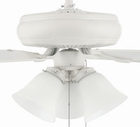 Craftmade - DCF52W5C3W - 52" Ceiling Fan - Decorator's Choice 3 Light Kit - Matte White
