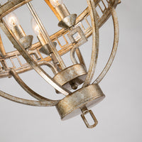 Lucas + McKearn - GN/Lemuria/3PA-S - Three Light Chandelier - Lemuria - Antique Silver