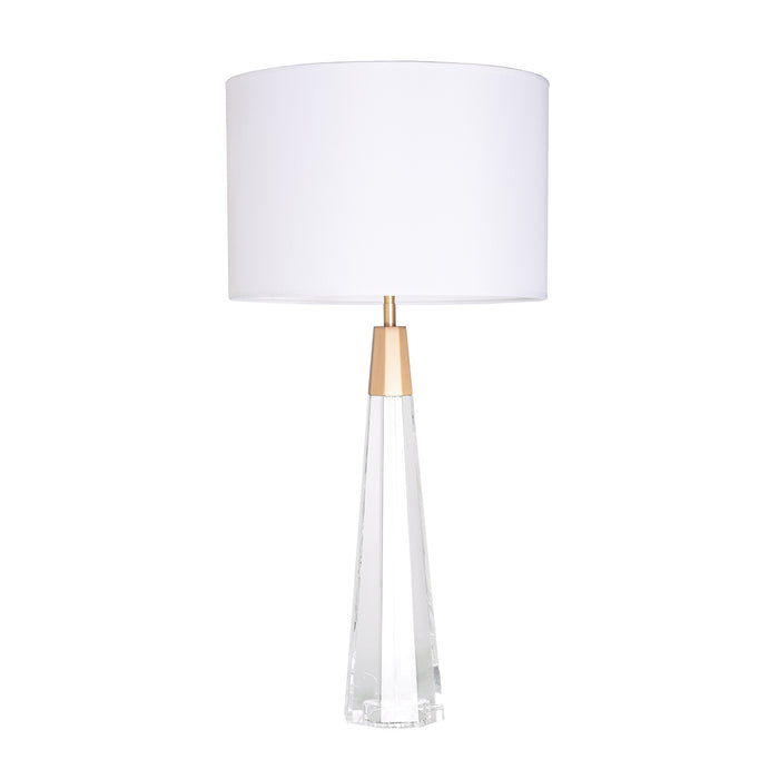 Lucas + McKearn One Light Buffet Lamp from the Monroe collection in Brushed Brass finish