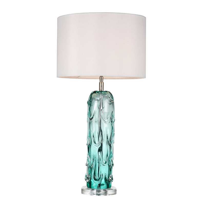 Lucas + McKearn - TLG3118 - One Light Table Lamp - Ponchatrain - Clear Blue Glass