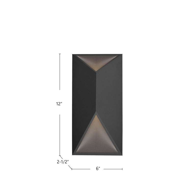 Kuzco Lighting - EW60312-BK - LED Outdoor Wall Mount - Indio - Black