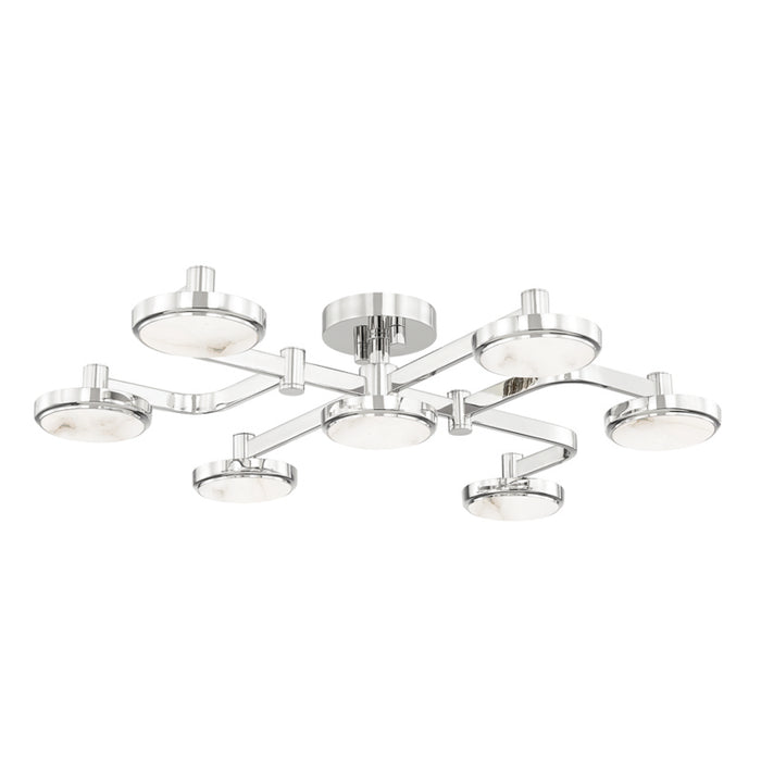Hudson Valley LED Chandelier from the Meander collection in Polished Nickel finish