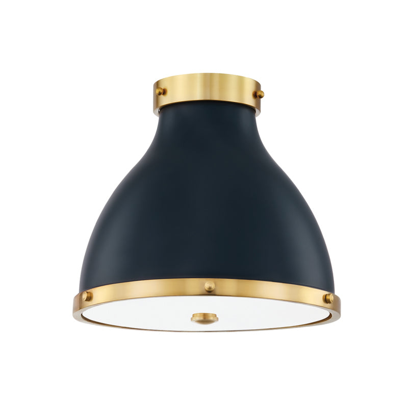 Hudson Valley - MDS360-AGB/DBL - Two Light Flush Mount - Painted No. 3 - Aged Brass