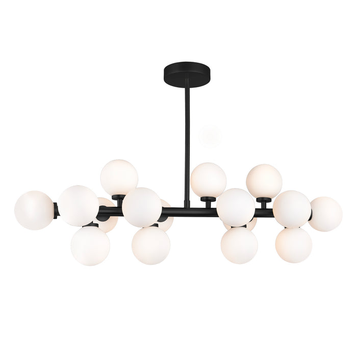 CWI Lighting LED Chandelier from the Arya collection in Black finish