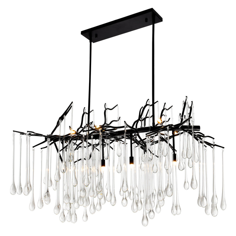 CWI Lighting - 1094P47-10-101 - Ten Light Chandelier - Anita - Black