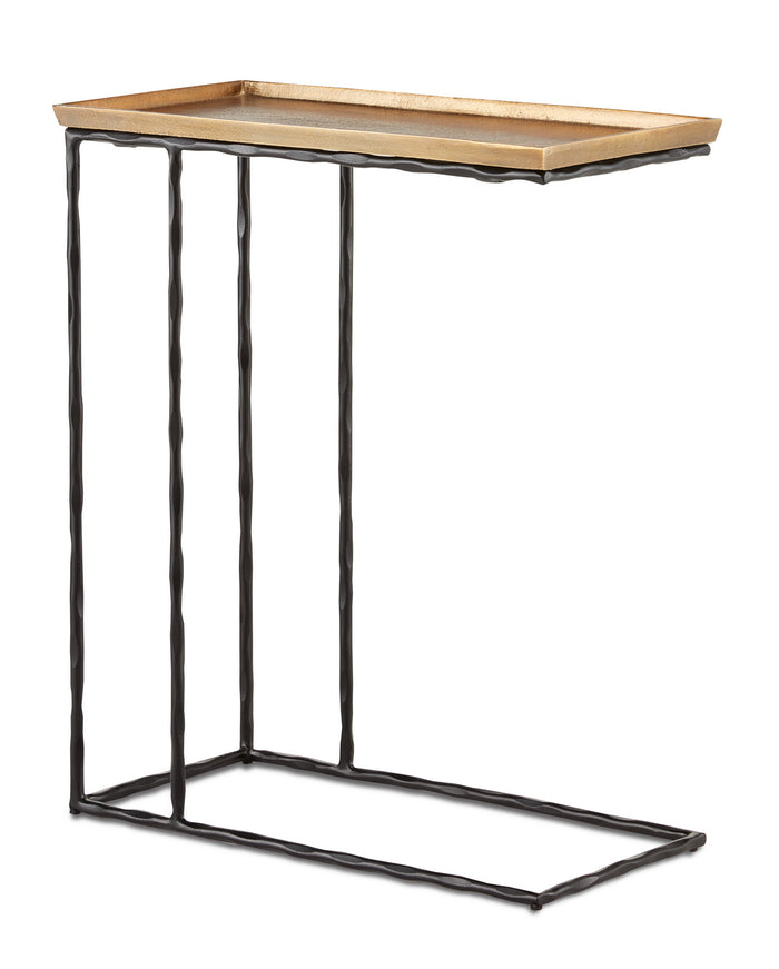 Currey and Company Table from the Boyles collection in Antique Brass/Black finish