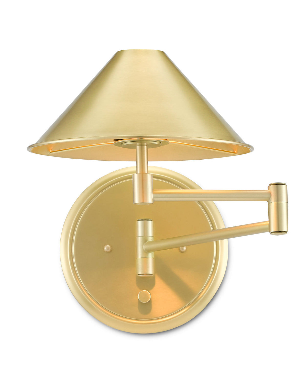 Currey and Company LED Wall Sconce from the Seton collection in Brushed Brass finish