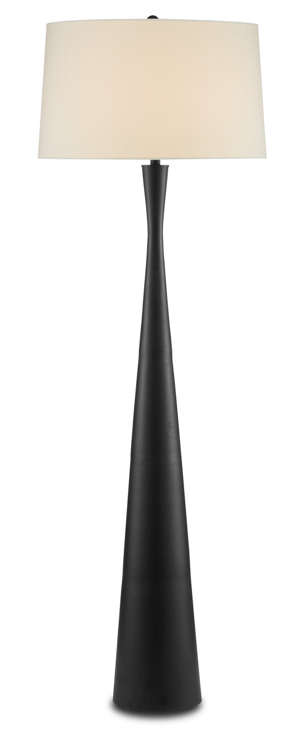 Currey and Company - 8000-0105 - One Light Floor Lamp - Montenegro - Matte Black