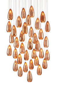 Currey and Company - 9000-0908 - 36 Light Pendant - Rame Collection - Copper