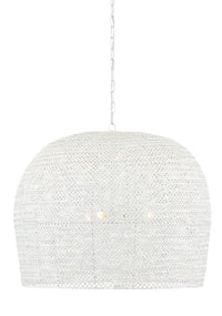 Currey and Company - 9000-0869 - Three Light Chandelier - Piero Collection - White