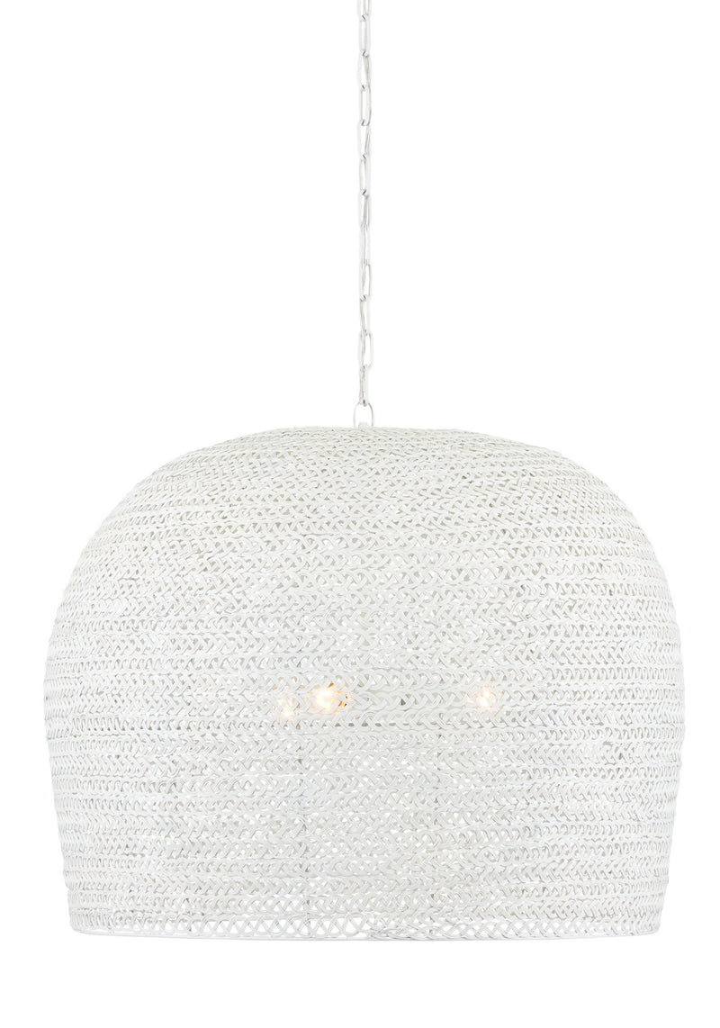 Currey and Company - 9000-0869 - Three Light Chandelier - Piero Collection - White