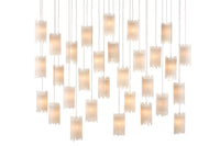 Currey and Company - 9000-0886 - 30 Light Pendant - Escenia Collection - Frosted White
