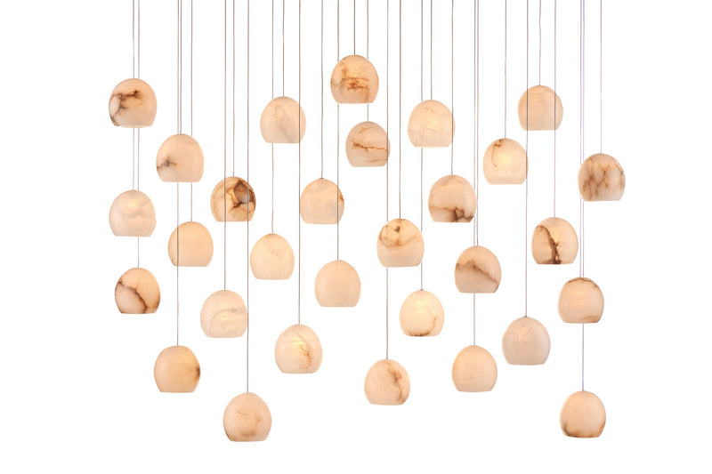 Currey and Company - 9000-0900 - 30 Light Pendant - Lazio Collection - White