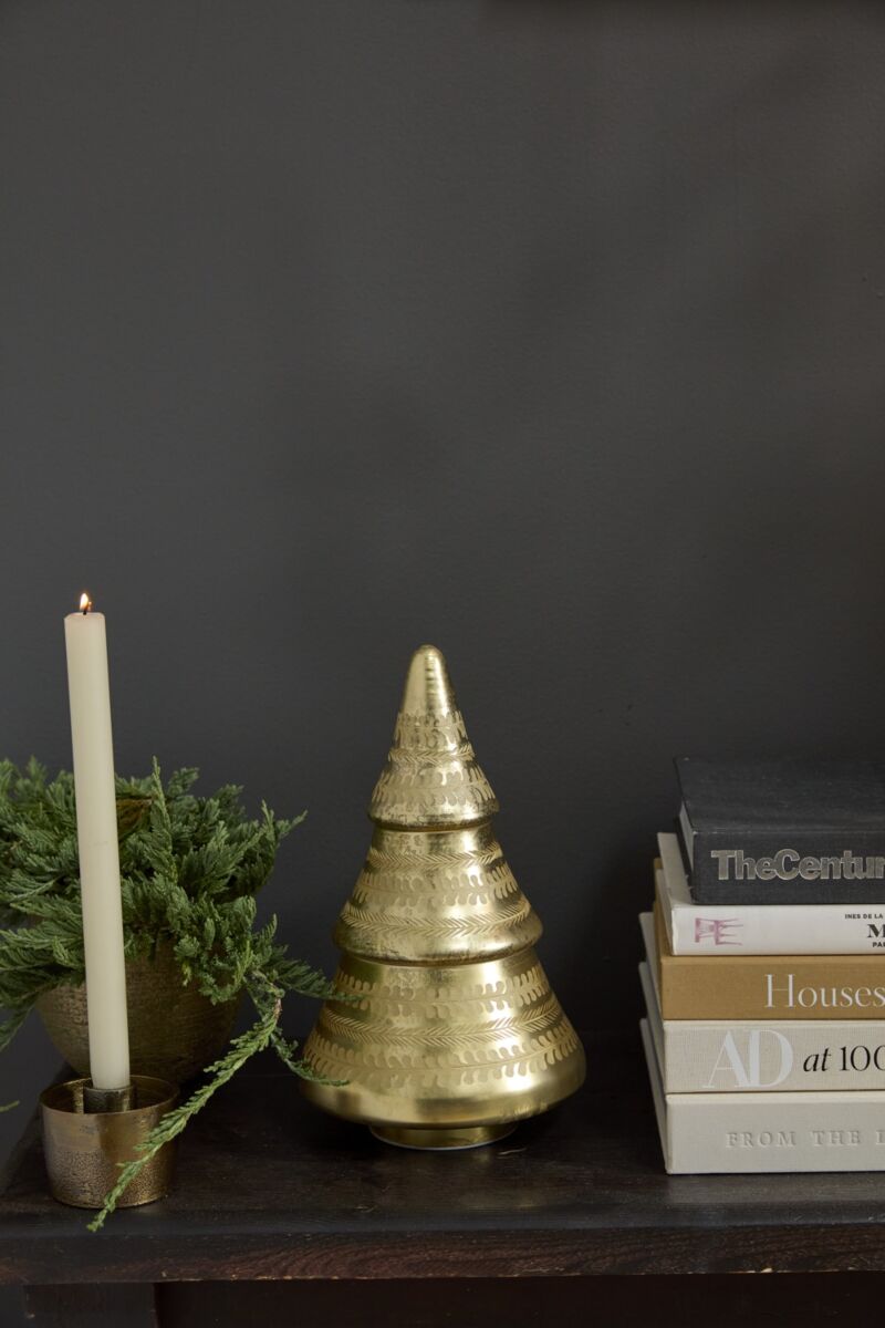 Design Shop Gold leaf Light Up Tree, 6.5" X 11.5".