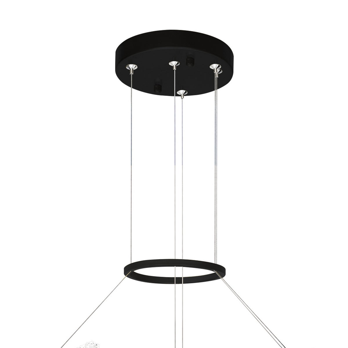 CWI Lighting - 1246P32-101 - LED Chandelier - Guadiana - Black & Satin Gold
