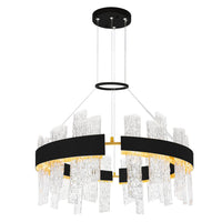 CWI Lighting - 1246P32-101 - LED Chandelier - Guadiana - Black & Satin Gold