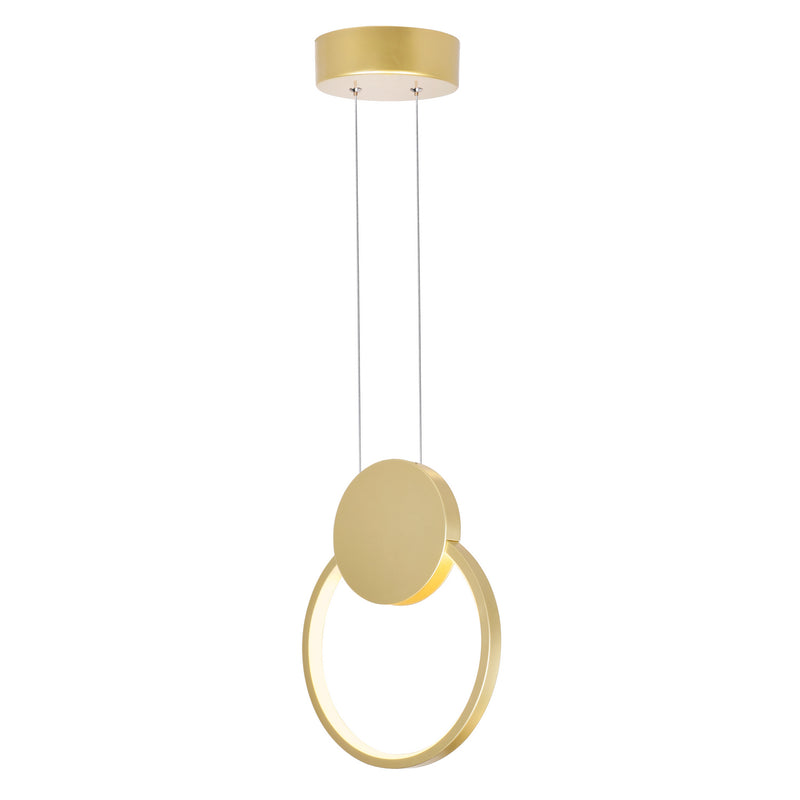 CWI Lighting - 1297P8-1-602 - LED Mini Pendant - Pulley - Satin Gold