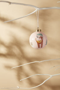 Design Shop Pink Elburg Ornament, 2.75" X 3.25", Set of 4.