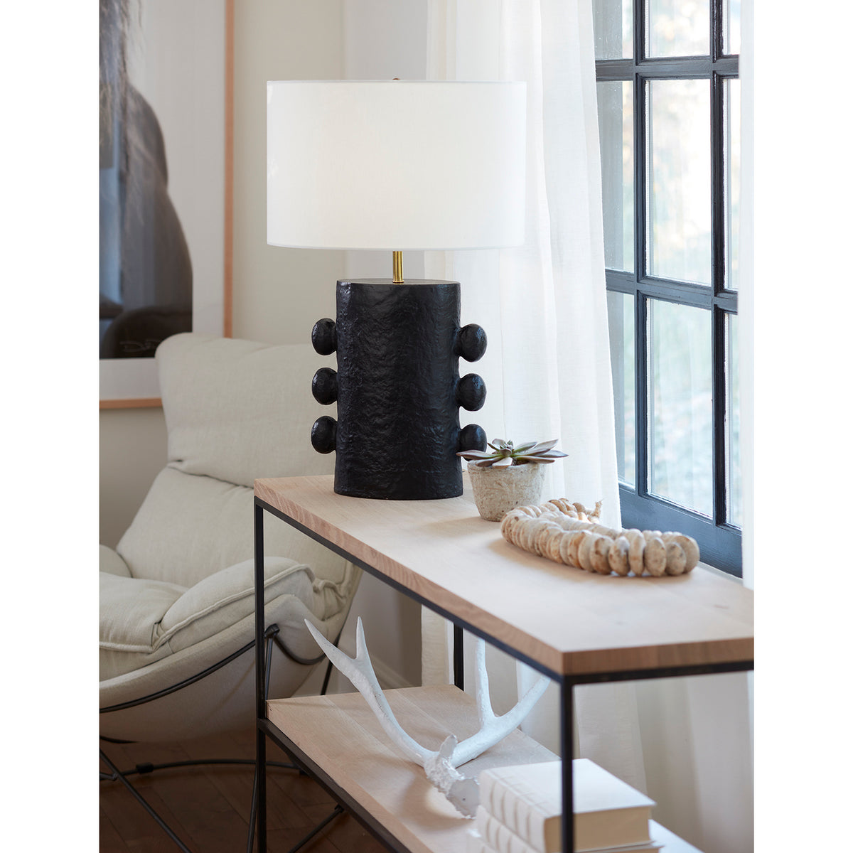 Regina Andrew - 13-1537BLK - One Light Table Lamp - Maya - Black