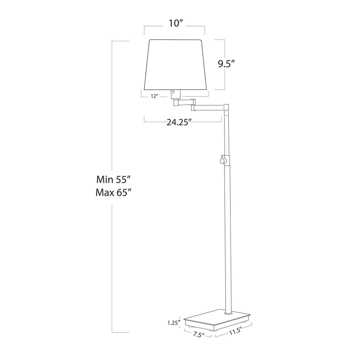 Regina Andrew - 14-1057NB - One Light Floor Lamp - Virtue - Natural Brass