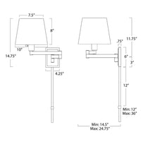 Regina Andrew - 15-1161ORB - One Light Wall Sconce - Virtue - Oil Rubbed Bronze