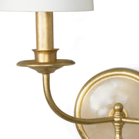 Regina Andrew - 15-1166 - Two Light Wall Sconce - Fisher - Gold Leaf