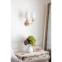 Regina Andrew - 15-1166 - Two Light Wall Sconce - Fisher - Gold Leaf