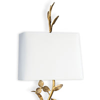 Regina Andrew - 15-1179 - Two Light Wall Sconce - Trillium - Antique Gold Leaf